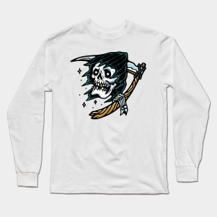 Grim Reaper Tattoo Long Sleeve T-Shirt